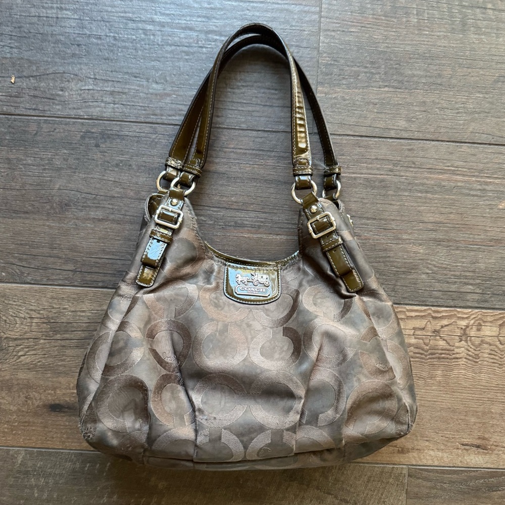 Coach Brown Signature Shoulder Bag